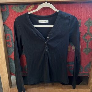 Abercrombie & Fitch Black Long Sleeve Tee